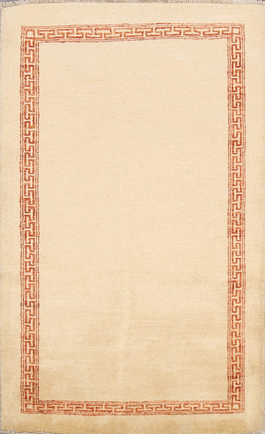 Contemporary Gabbeh Kashkoli Oriental Area Rug 3x5