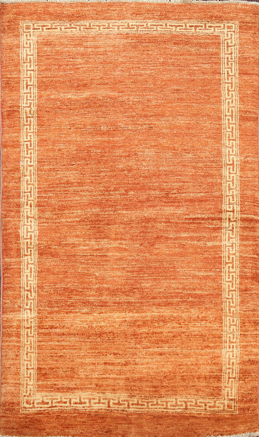 Contemporary Gabbeh Kashkoli Oriental Area Rug 3x5