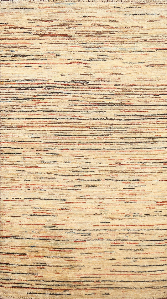 Contemporary Gabbeh Kashkoli Oriental Area Rug 3x5