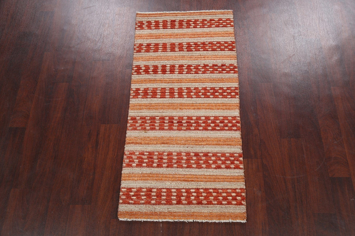 Contemporary Gabbeh Kashkoli Oriental Runner Rug 2x5