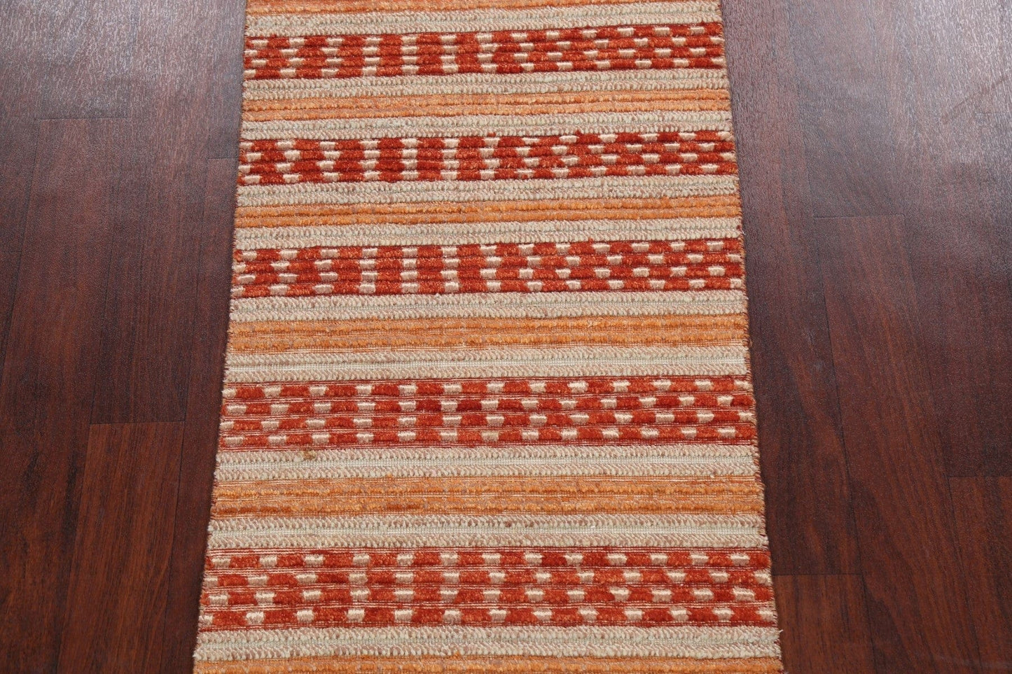 Contemporary Gabbeh Kashkoli Oriental Runner Rug 2x5