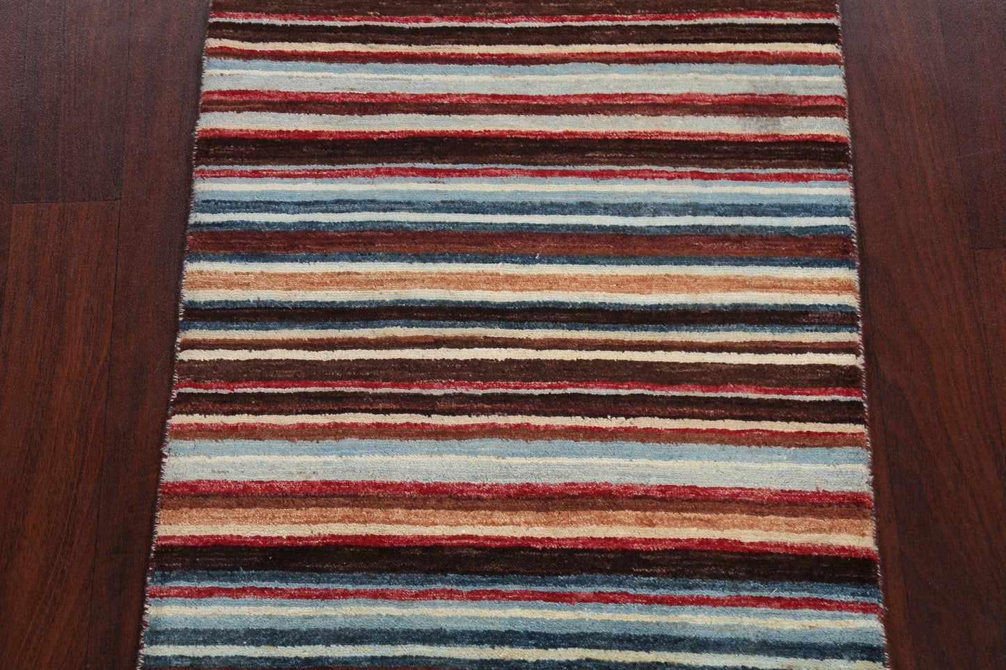 Stripe Contemporary Gabbeh Kashkoli Oriental Area Rug 3x4