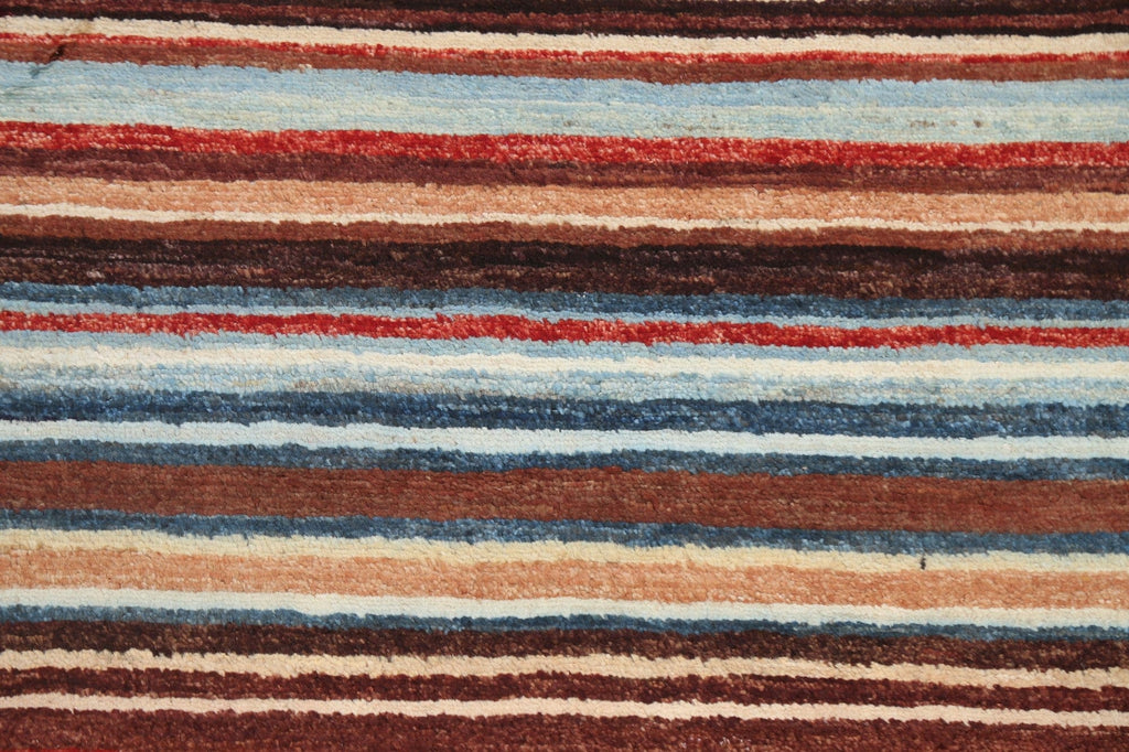 Stripe Modern Gabbeh Kashkoli Oriental Area Rug 3x4