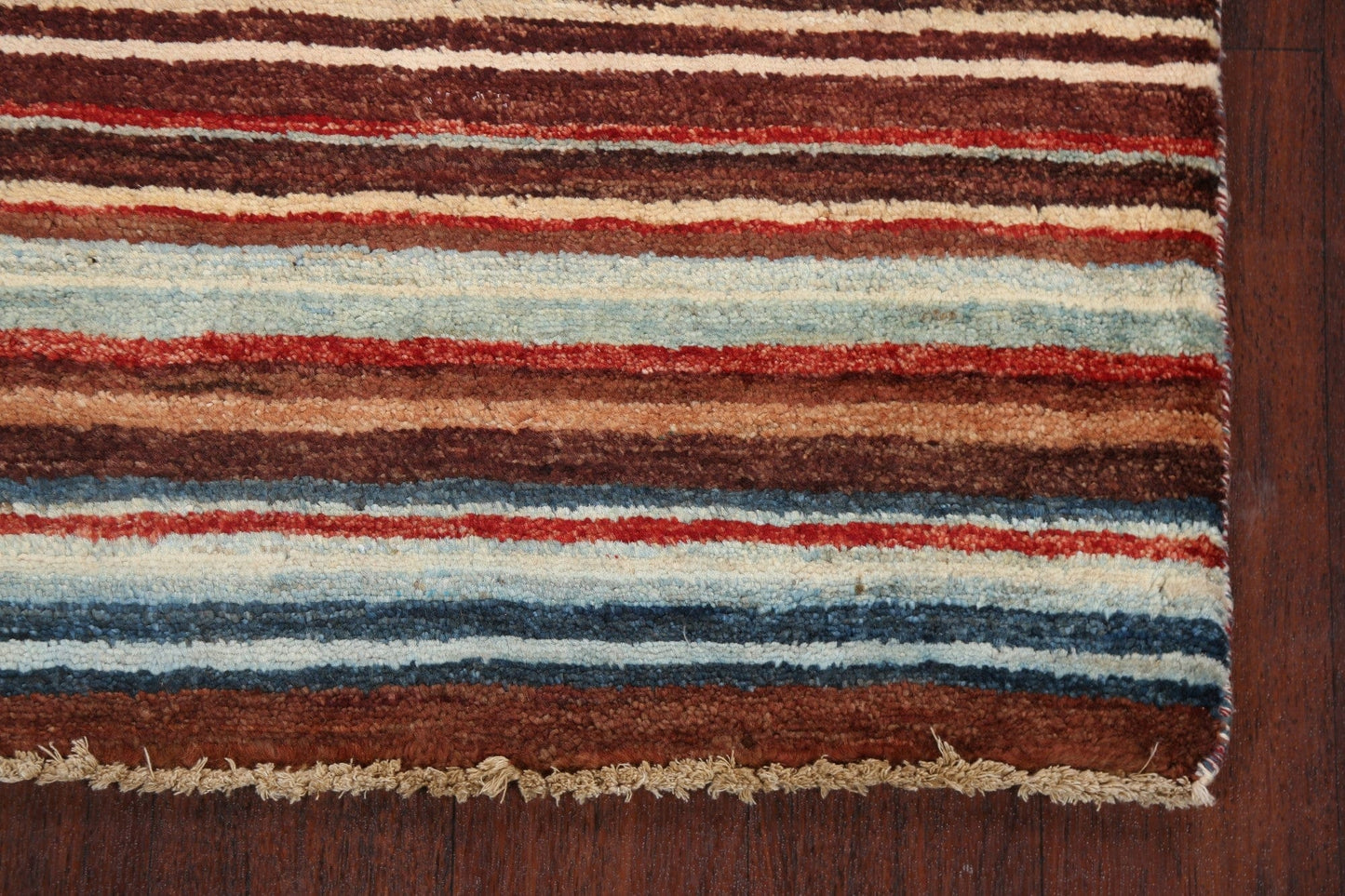 Stripe Modern Gabbeh Kashkoli Oriental Area Rug 3x4