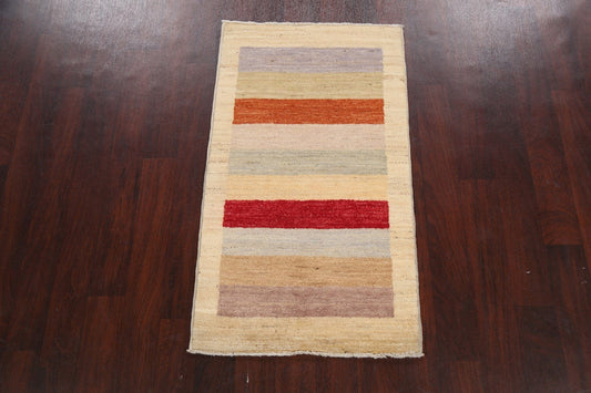 Contemporary Gabbeh Kashkoli Oriental Area Rug 3x4