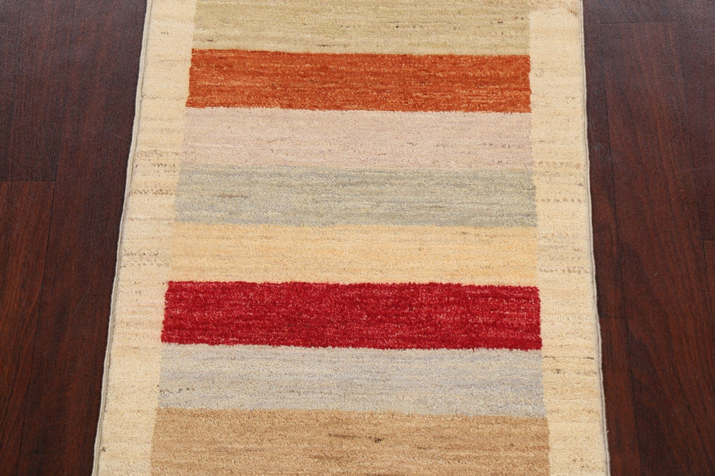 Contemporary Gabbeh Kashkoli Oriental Area Rug 3x4