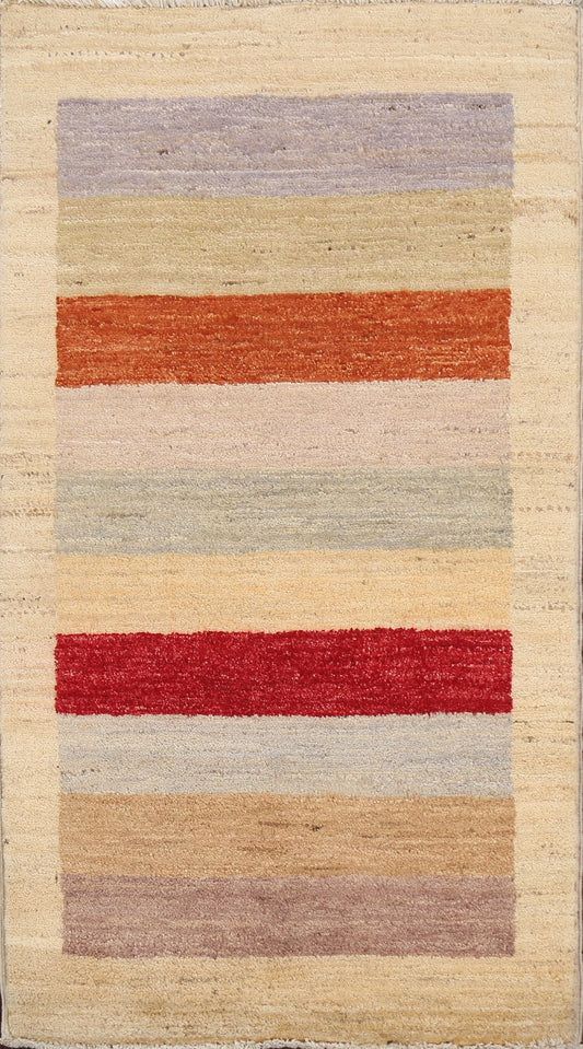 Contemporary Gabbeh Kashkoli Oriental Area Rug 3x4