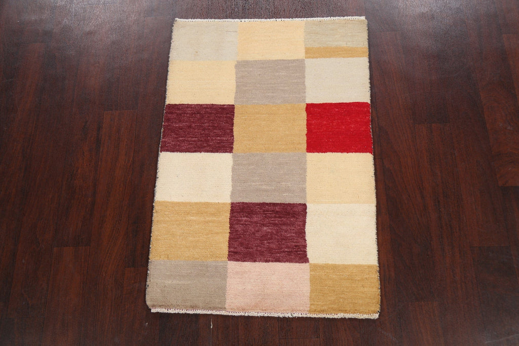 Contemporary Gabbeh Kashkoli Oriental Area Rug 3x4