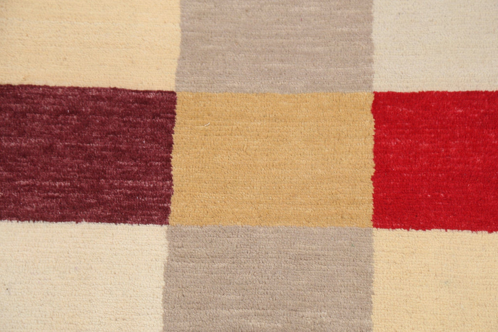 Contemporary Gabbeh Kashkoli Oriental Area Rug 3x4