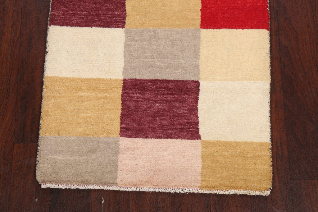 Contemporary Gabbeh Kashkoli Oriental Area Rug 3x4