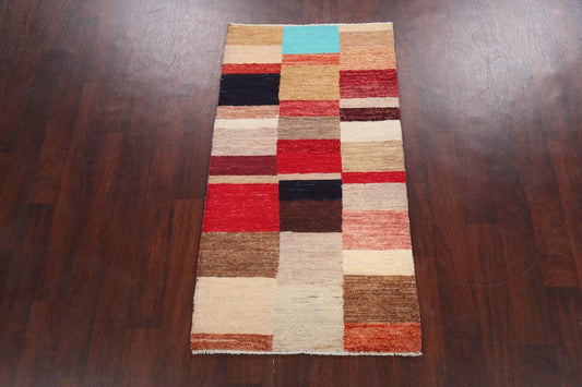 Contemporary Gabbeh Kashkoli Oriental Area Rug 3x5