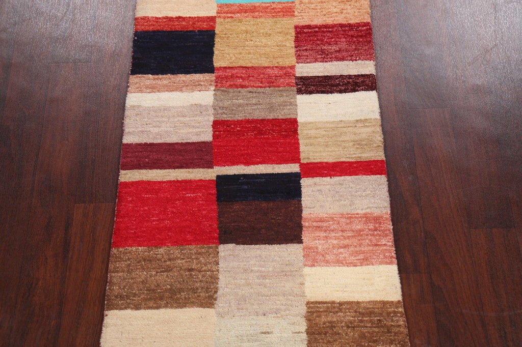 Contemporary Gabbeh Kashkoli Oriental Area Rug 3x5