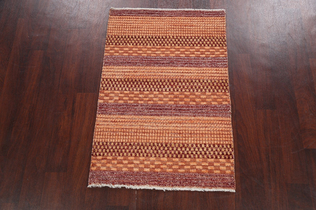 Contemporary Gabbeh Kashkoli Oriental Area Rug 3x4