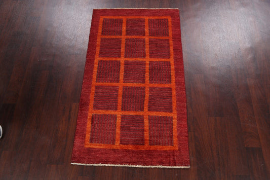 Contemporary Gabbeh Kashkoli Oriental Area Rug 3x5