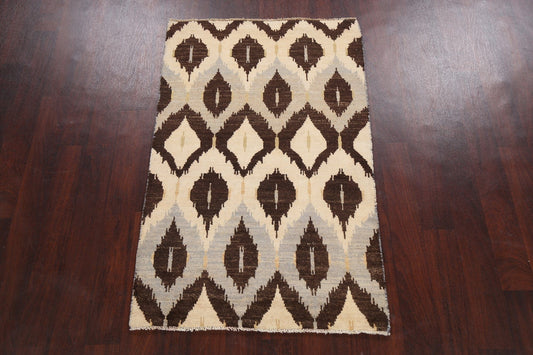 Contemporary Gabbeh Kashkoli Oriental Area Rug 3x5