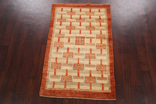 Geometric Gabbeh Kashkoli Oriental Area Rug 3x5