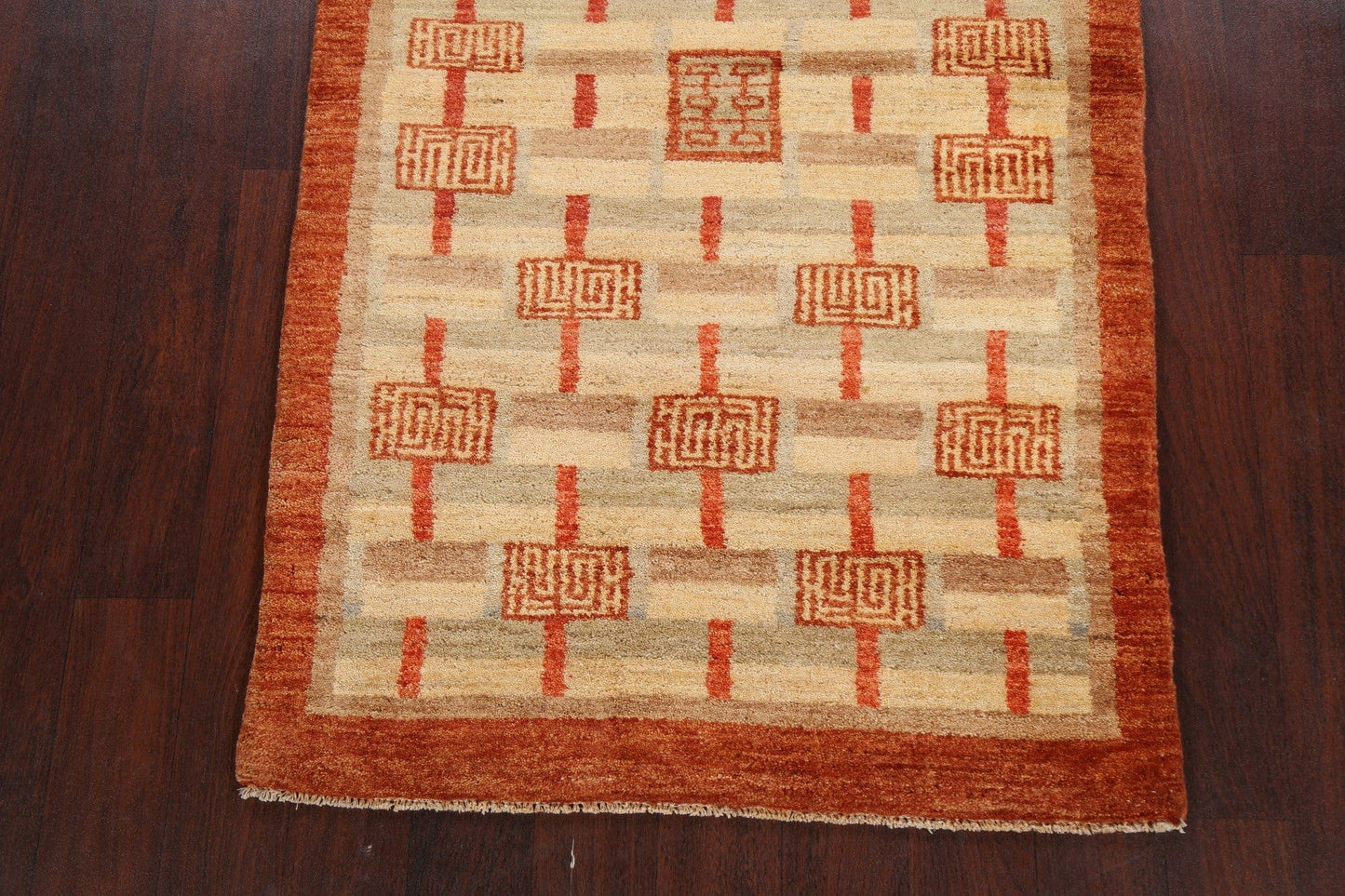 Geometric Gabbeh Kashkoli Oriental Area Rug 3x5