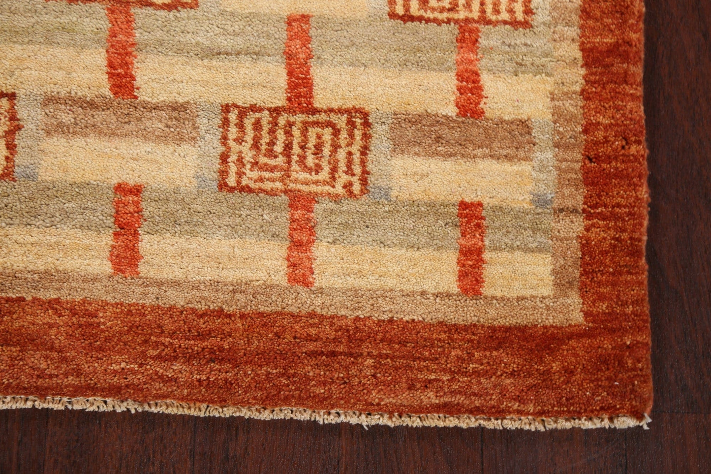 Geometric Gabbeh Kashkoli Oriental Area Rug 3x5