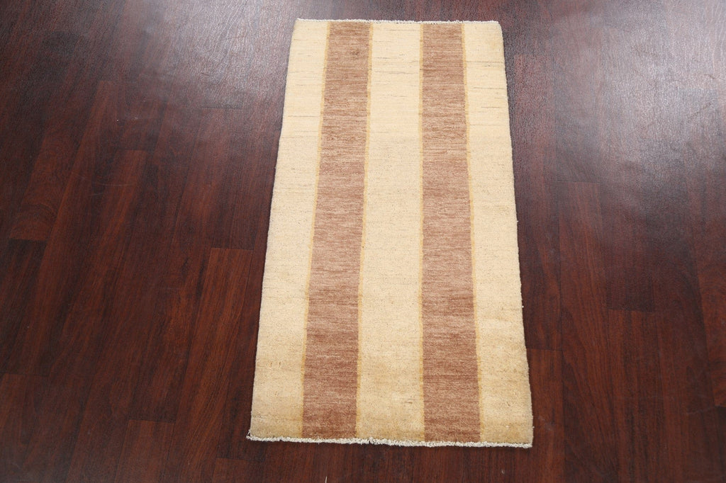 Contemporary Gabbeh Kashkoli Oriental Runner Rug 2x5