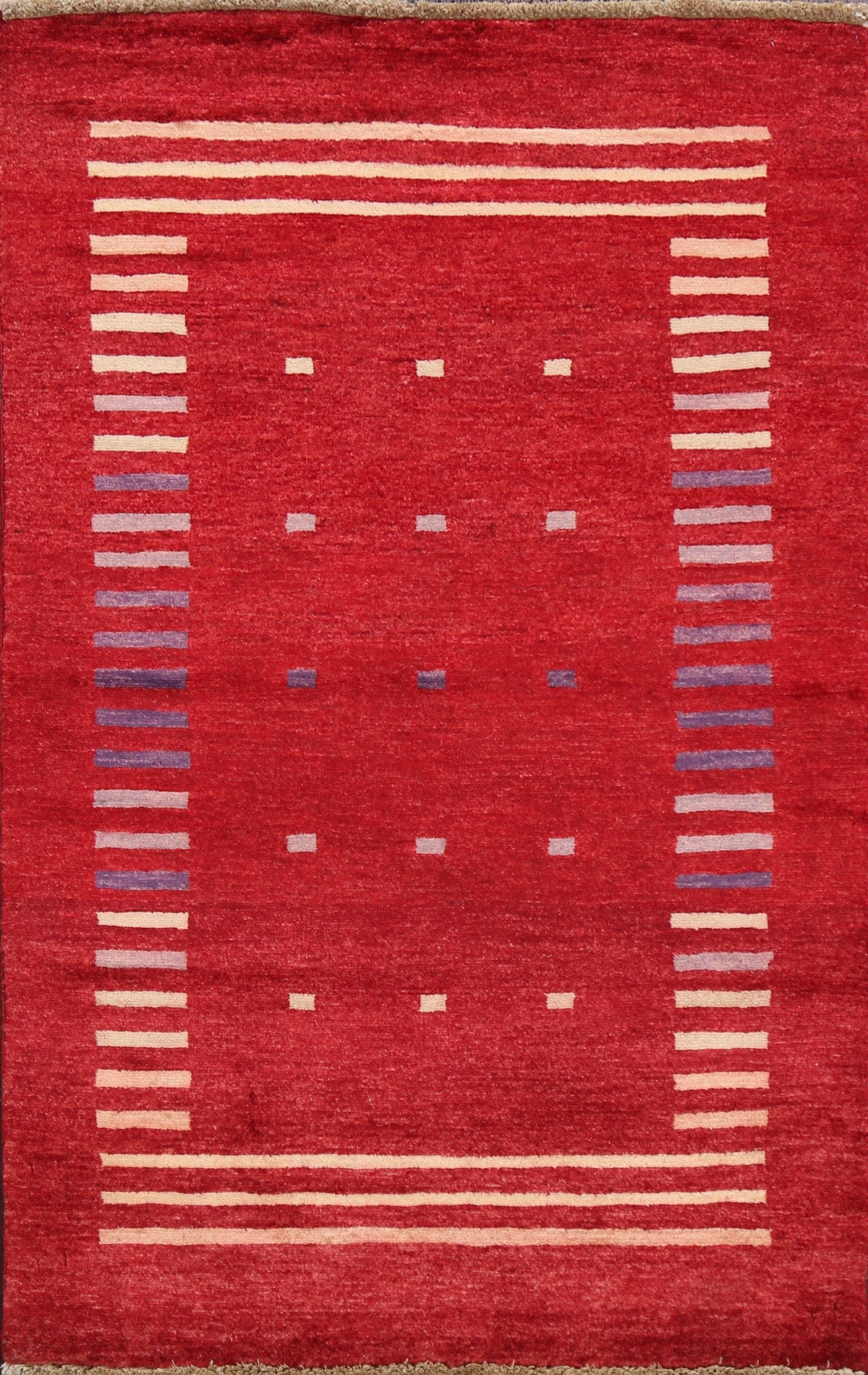 Contemporary Gabbeh Kashkoli Oriental Area Rug 3x4