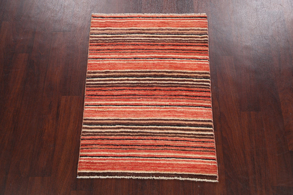 Contemporary Gabbeh Kashkoli Oriental Area Rug 3x4