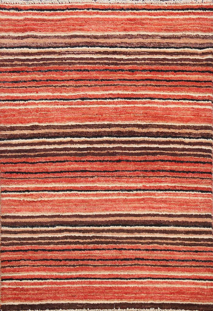 Contemporary Gabbeh Kashkoli Oriental Area Rug 3x4