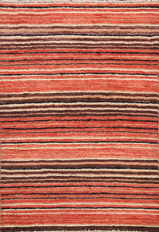 Contemporary Gabbeh Kashkoli Oriental Area Rug 3x4