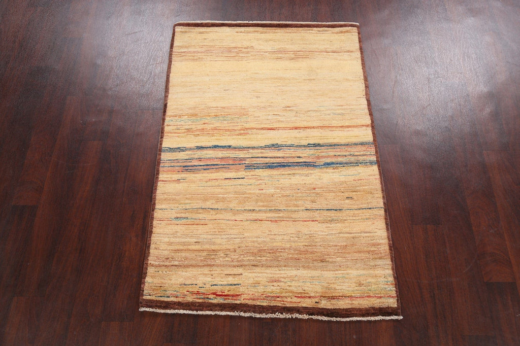 Abstract Contemporary Gabbeh Kashkoli Oriental Area Rug 3x5