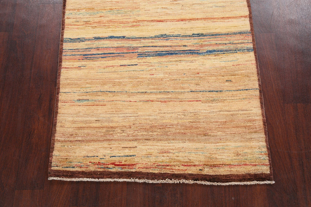 Abstract Contemporary Gabbeh Kashkoli Oriental Area Rug 3x5