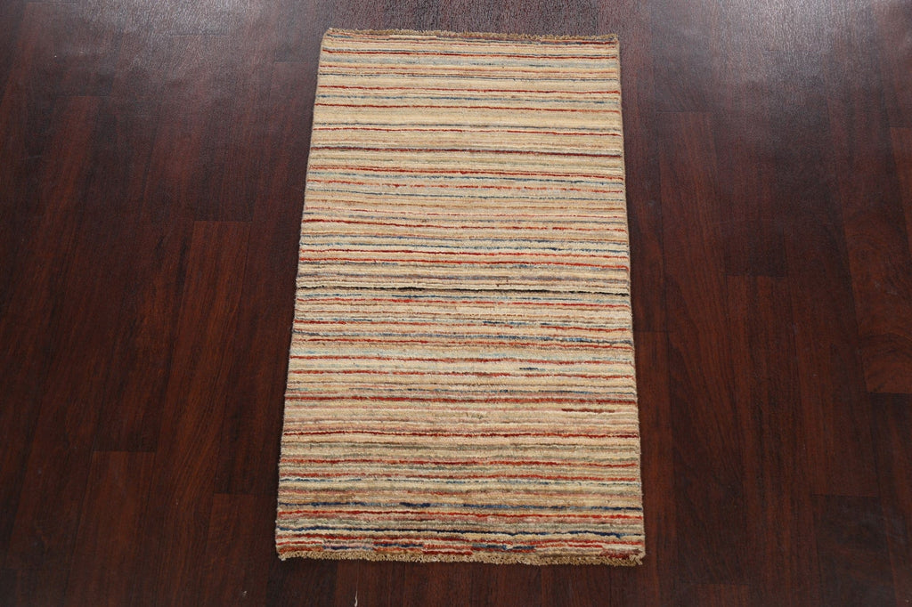 Contemporary Gabbeh Kashkoli Oriental Area Rug 2x4