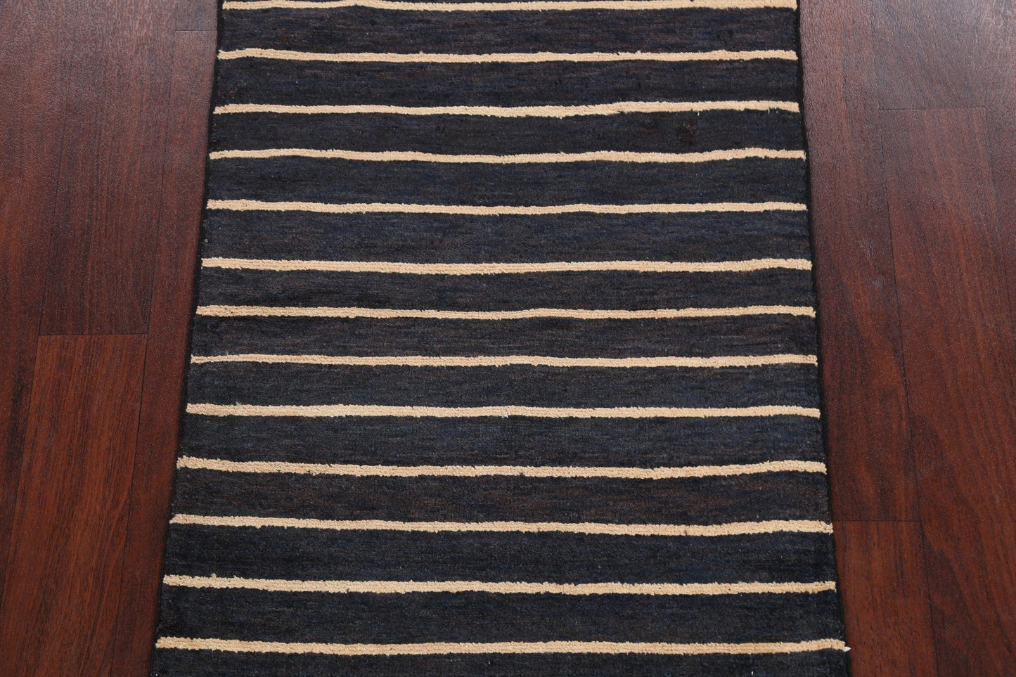 Stripe Modern Gabbeh Kashkoli Oriental Area Rug 3x4