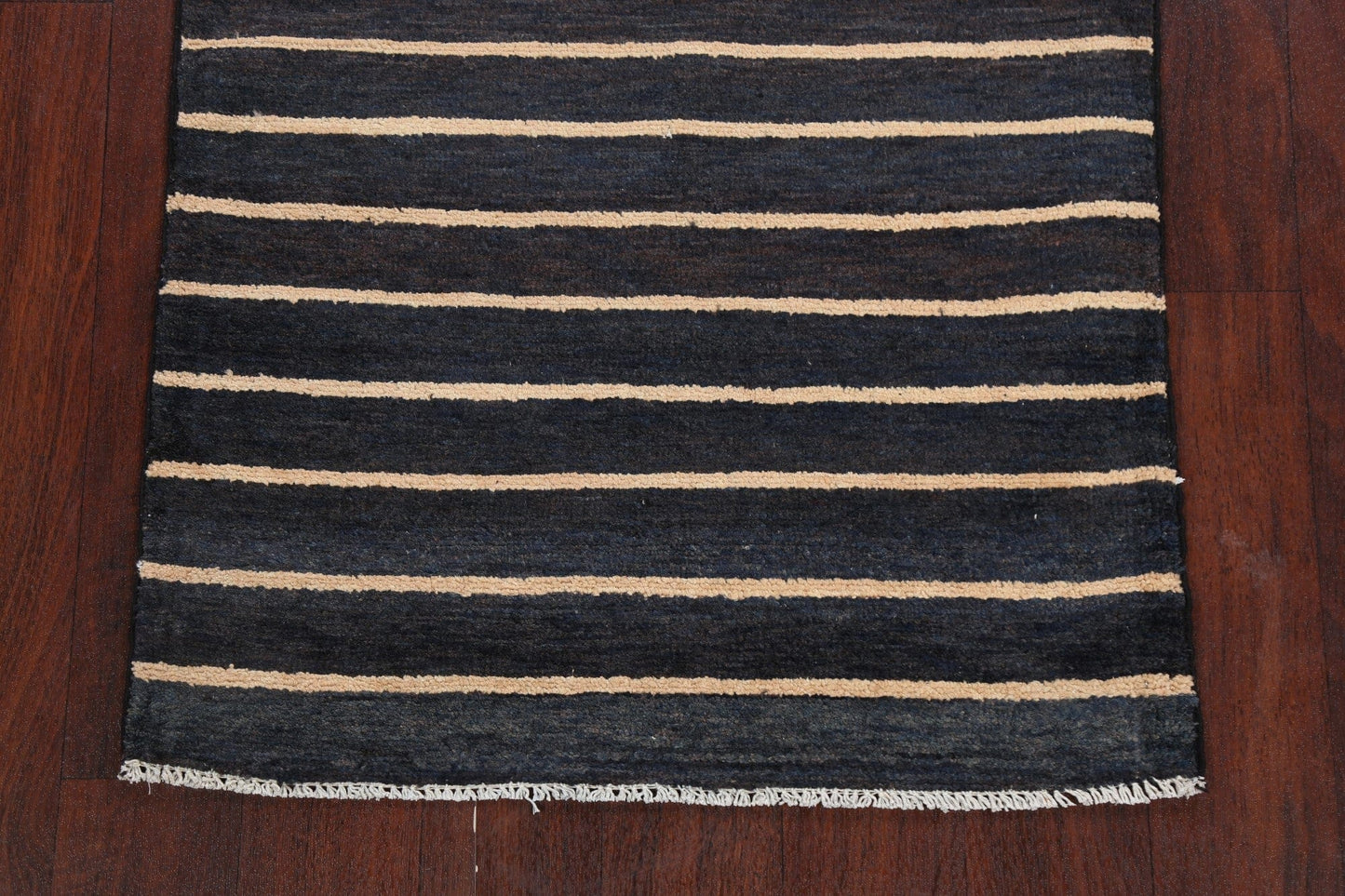 Stripe Modern Gabbeh Kashkoli Oriental Area Rug 3x4