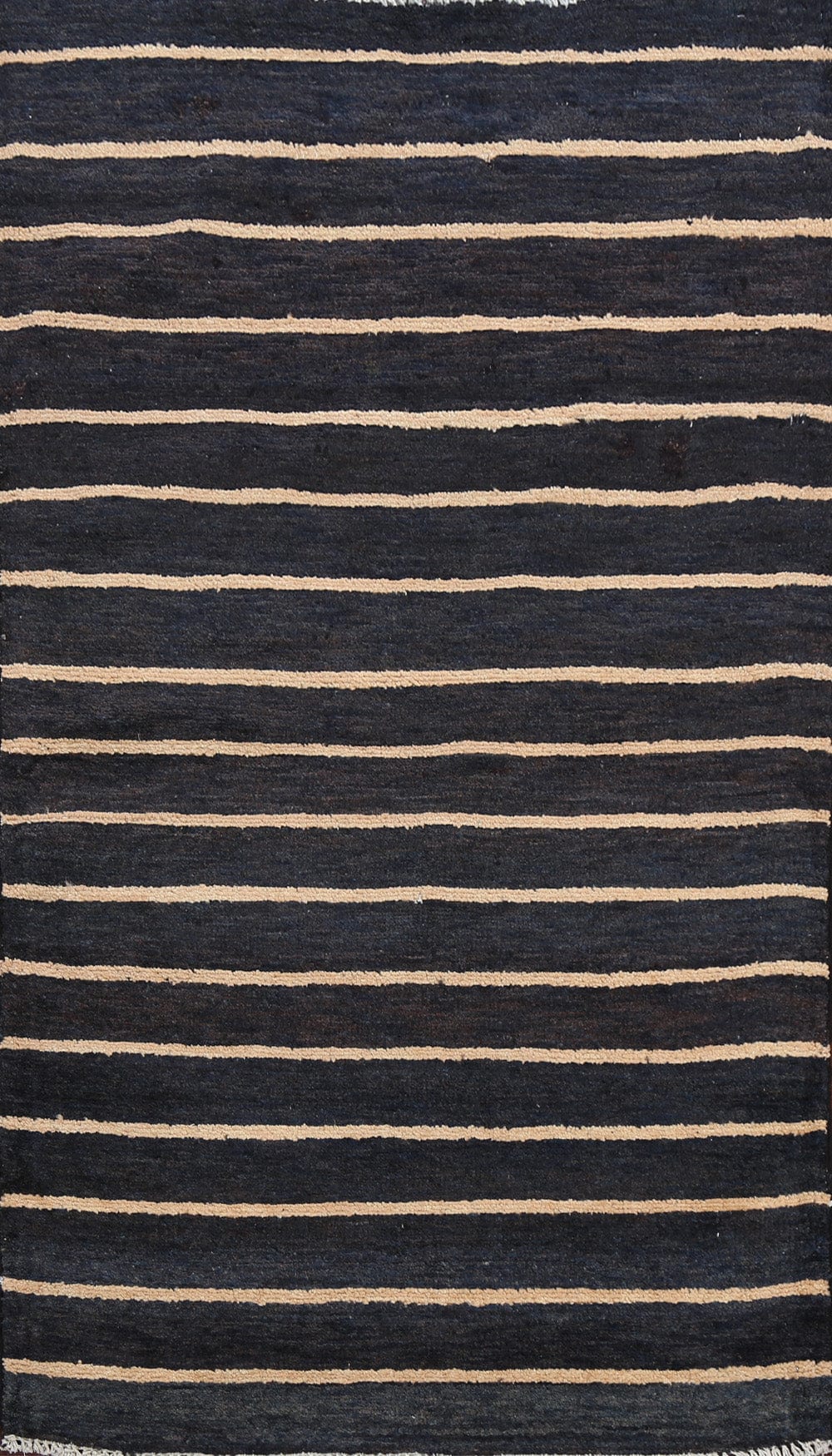 Stripe Modern Gabbeh Kashkoli Oriental Area Rug 3x4