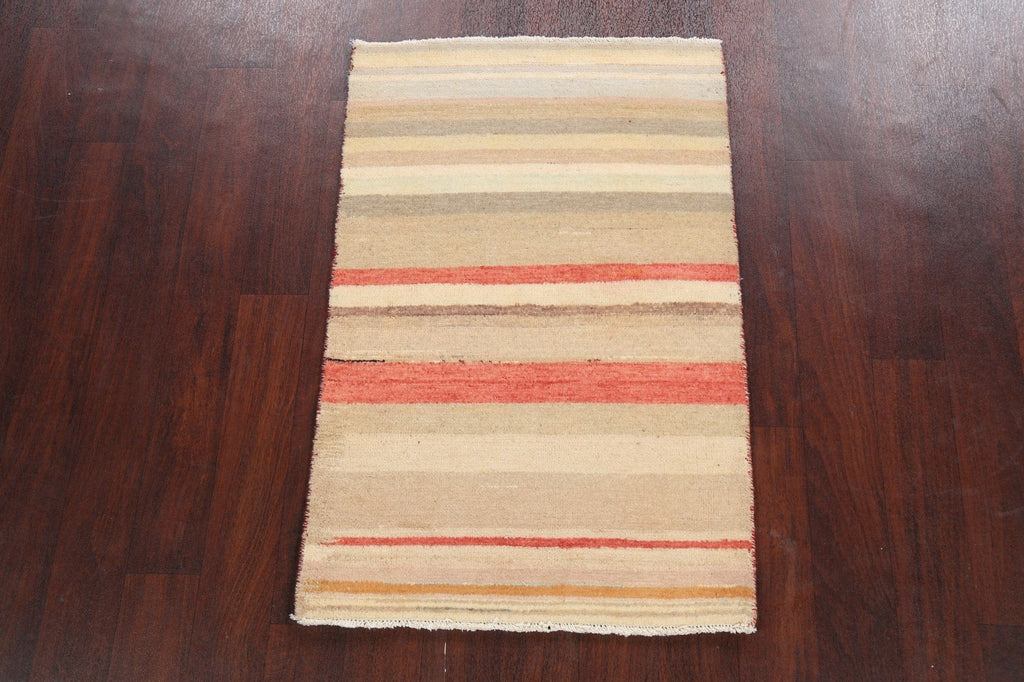 Contemporary Gabbeh Kashkoli Oriental Area Rug 3x4