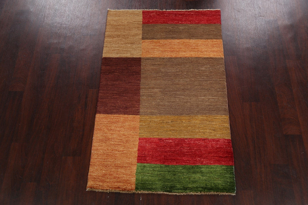 Abstract Modern Gabbeh Kashkoli Oriental Area Rug 3x5