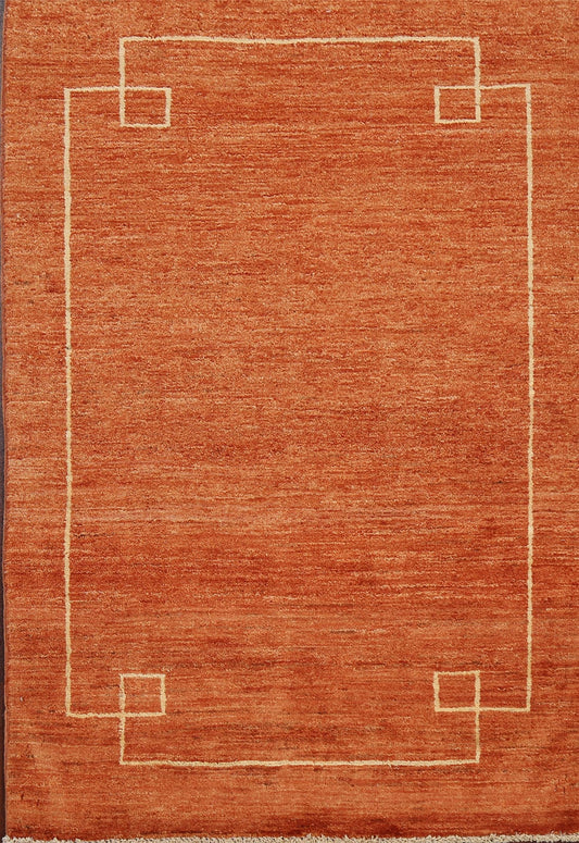 Contemporary Gabbeh Kashkoli Oriental Area Rug 3x4