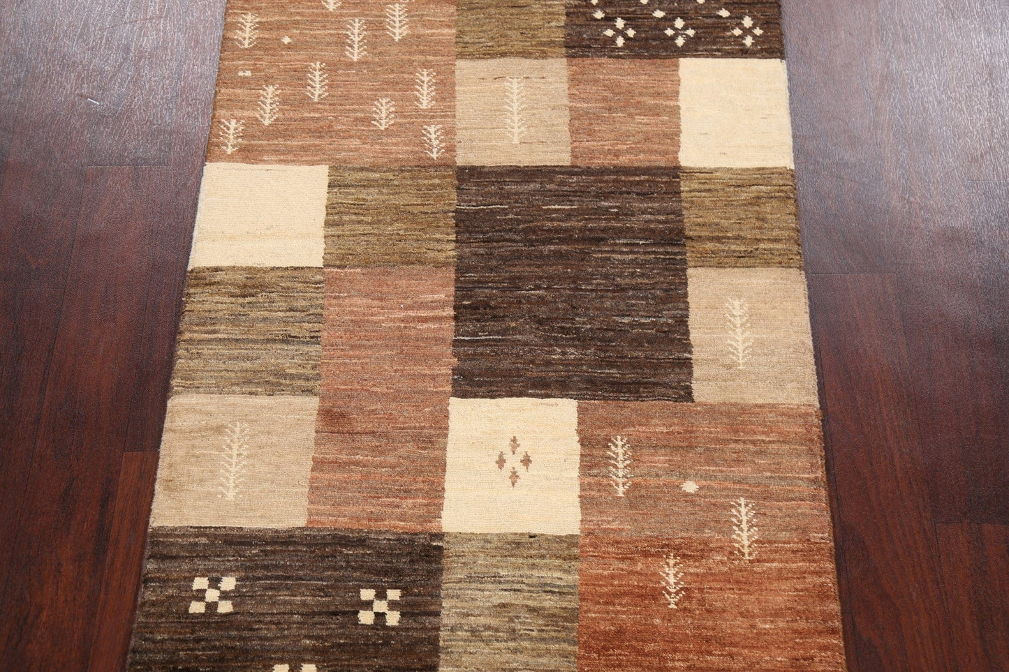 Checkered Gabbeh Kashkoli Oriental Area Rug 3x6