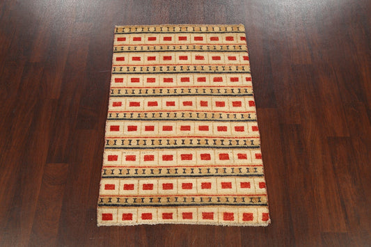 Geometric Gabbeh Kashkoli Oriental Area Rug 3x4