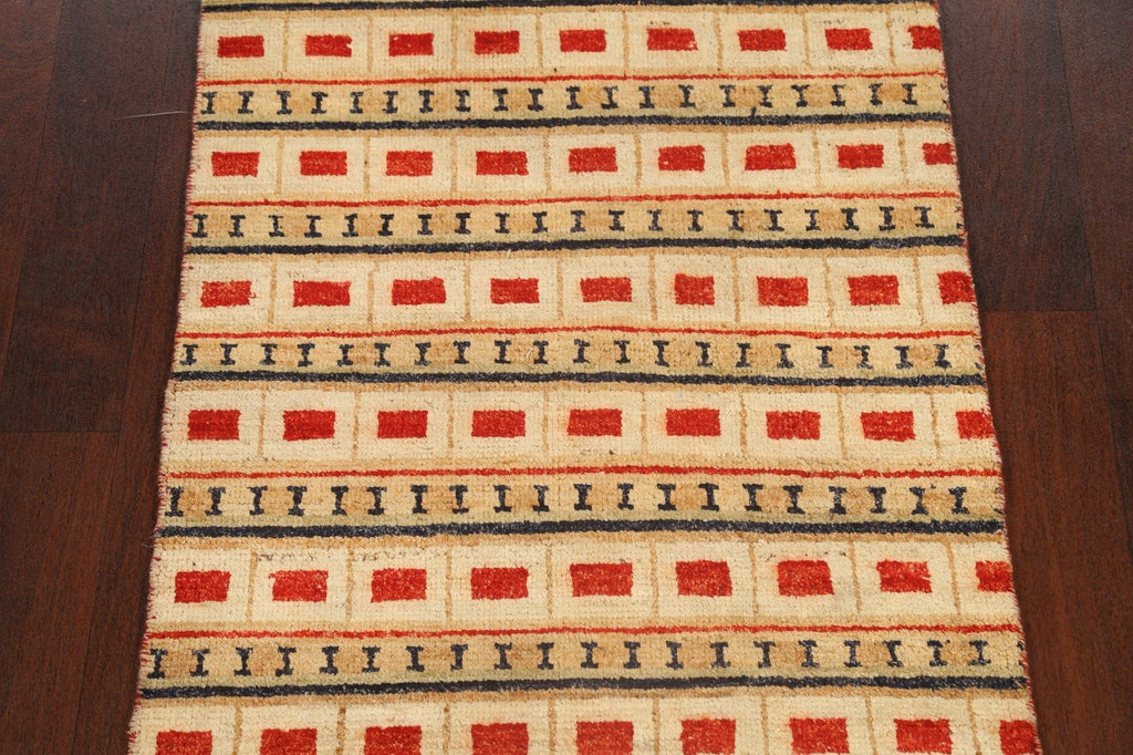 Geometric Gabbeh Kashkoli Oriental Area Rug 3x4