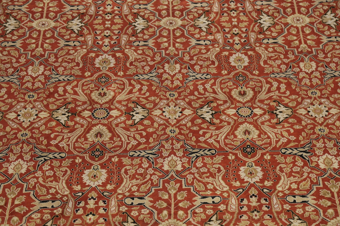 100% Vegetable Dye Tabriz Haj Jalili Oriental Area Rug 12x18