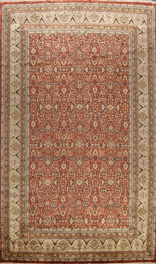 100% Vegetable Dye Tabriz Haj Jalili Oriental Area Rug 12x18