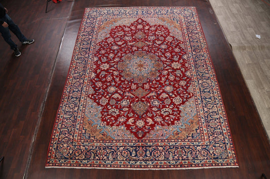 Floral Red Najafabad Persian Area Rug 9x13