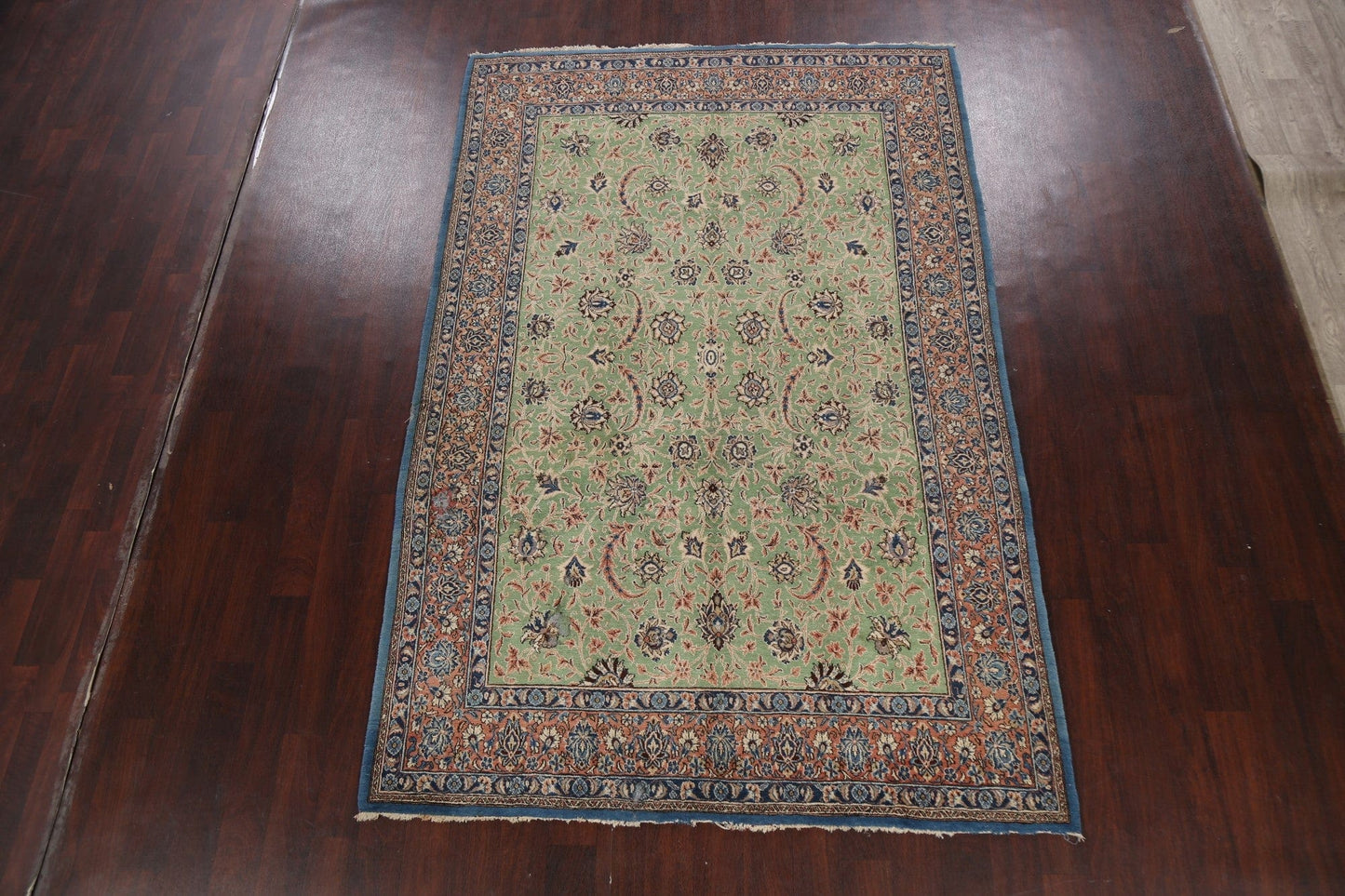 All-Over Floral Sarouk Persian Area Rug 6x10