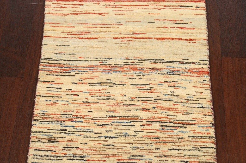 Abstract Contemporary Gabbeh Kashkoli Oriental Area Rug 3x4