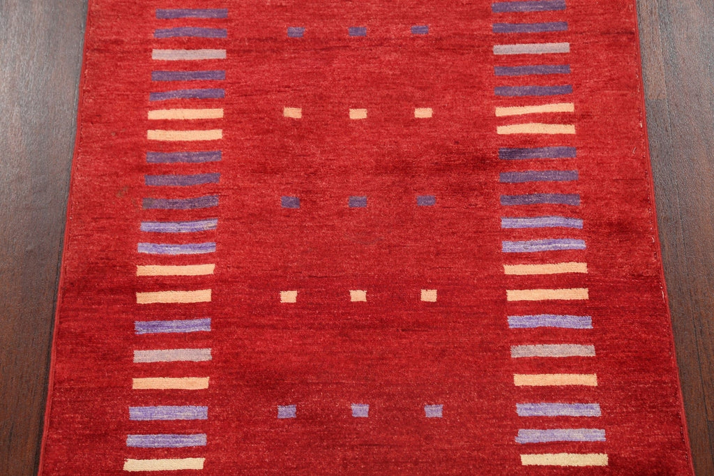 Contemporary Gabbeh Kashkoli Handmade Rug 3x4