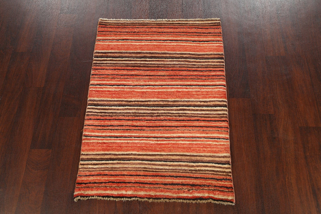 Contemporary Gabbeh Kashkoli Oriental Area Rug 3x4