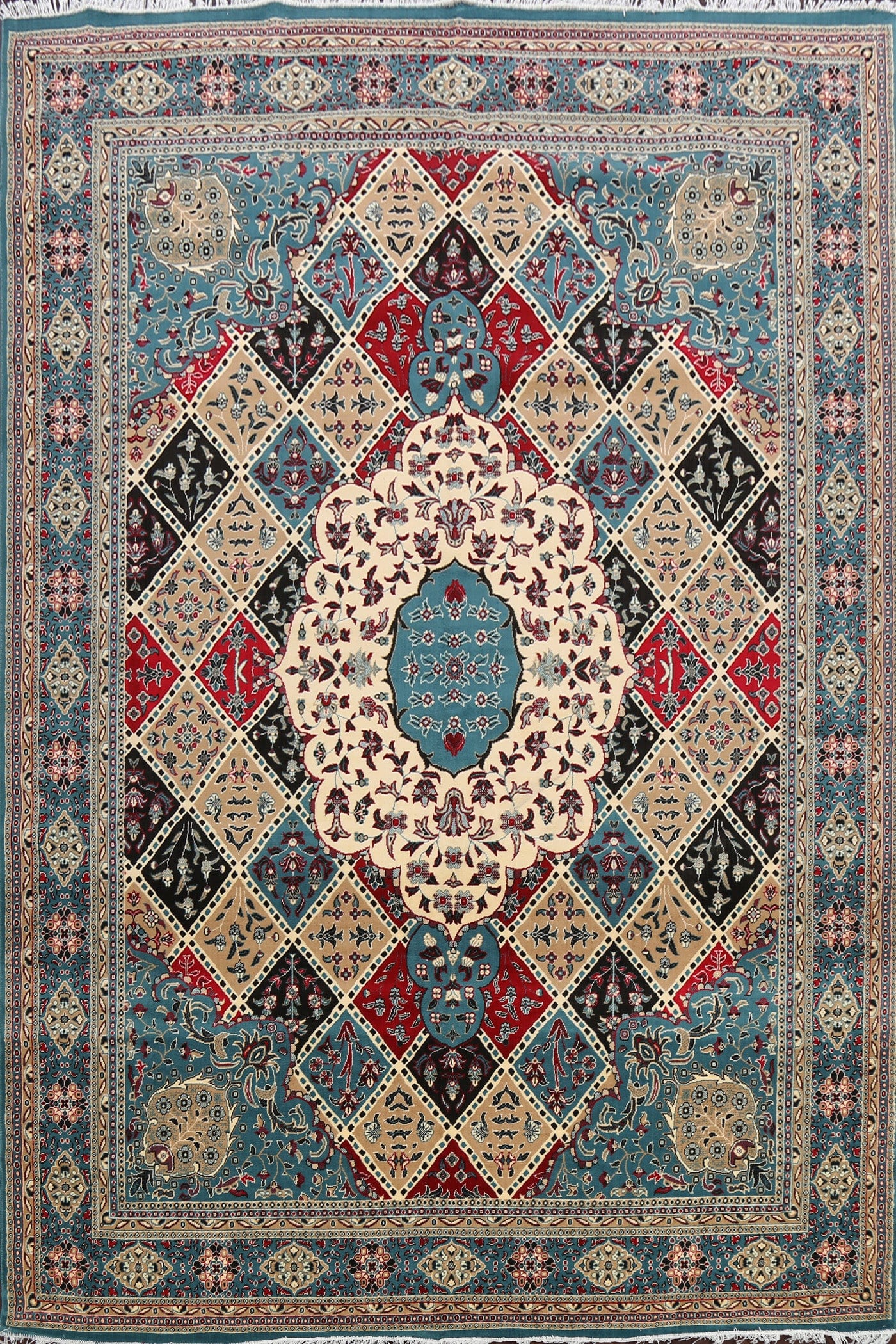 Geometric Aubusson Oriental Area Rug 10x14