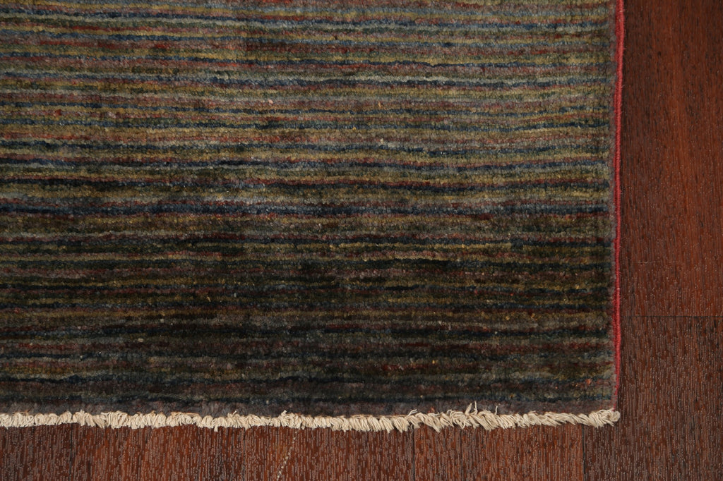 Stripe Modern Gabbeh Kashkoli Oriental Area Rug 2x4