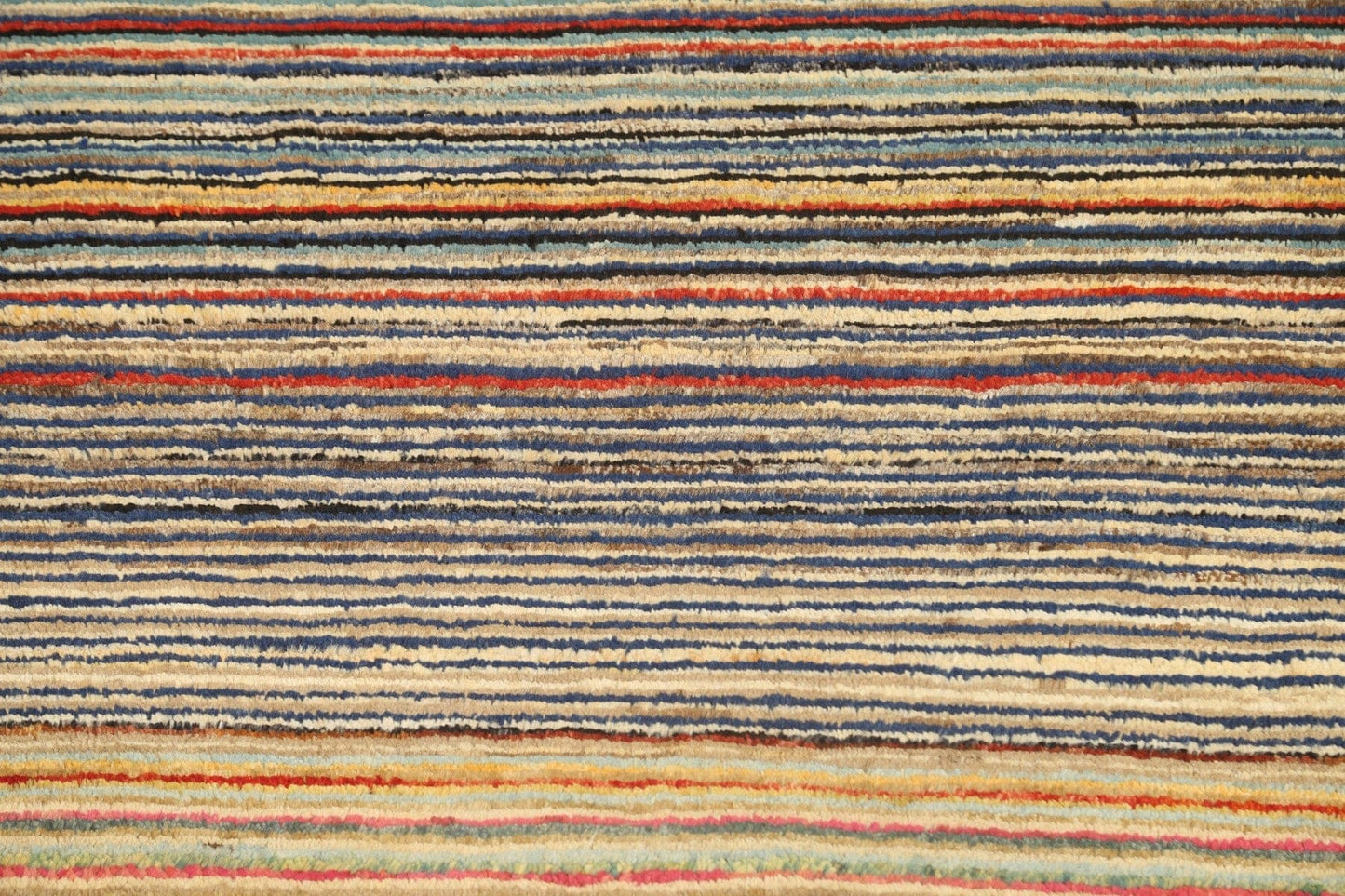 Stripe Contemporary Gabbeh Kashkoli Oriental Area Rug 3x4