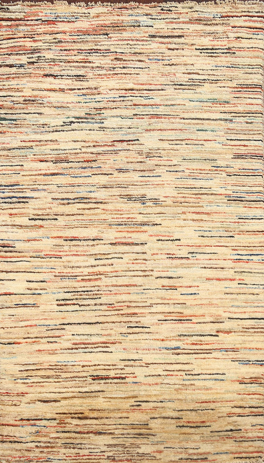 Contemporary Gabbeh Kashkoli Oriental Area Rug 3x5